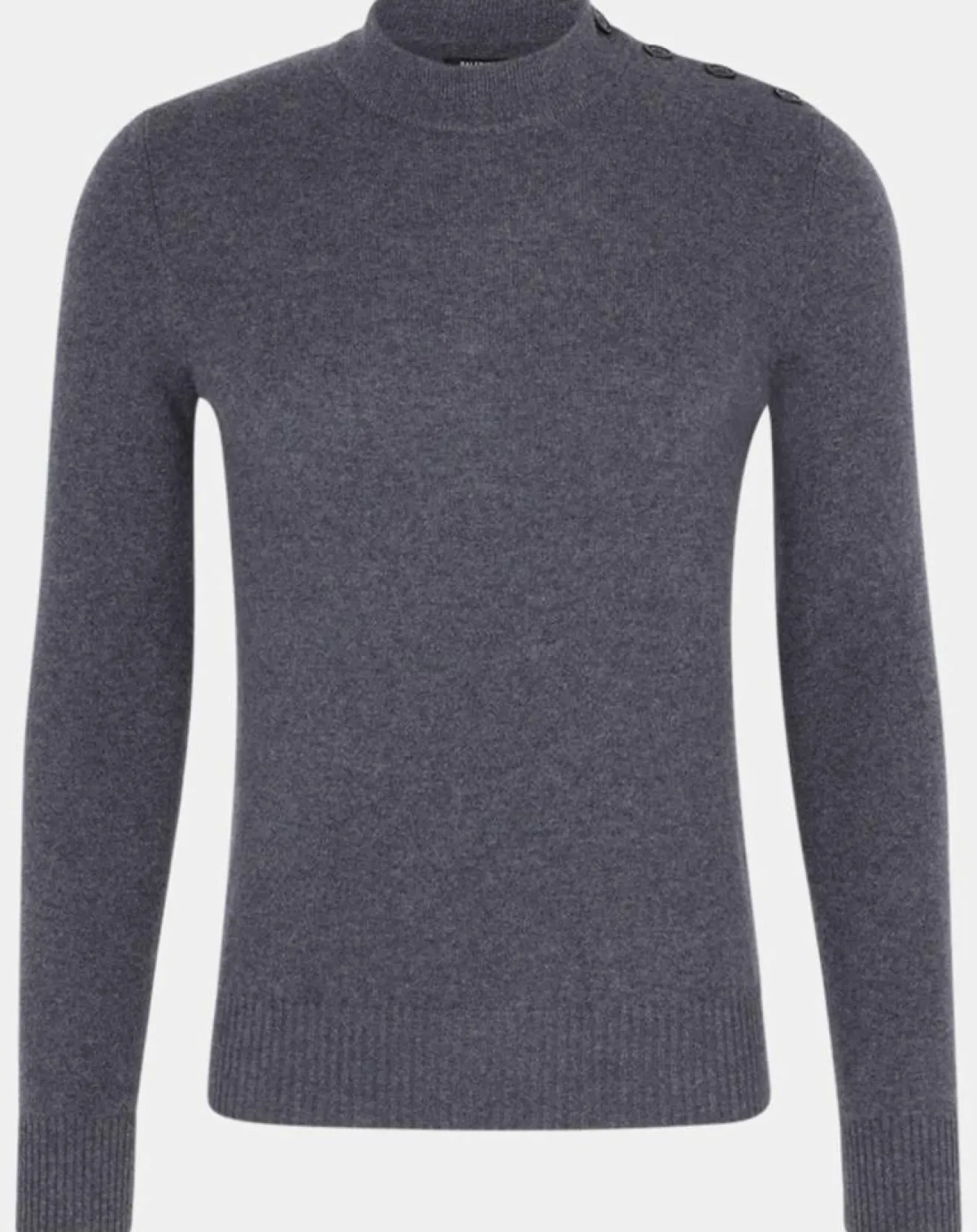 Homme Galeries Lafayette Pull en Cachemire & Laine Mesailor col rond gris foncé