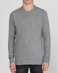 Homme Galeries Lafayette Pull en Cachemire & Laine Begood col rond gris