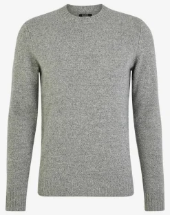 Homme Galeries Lafayette Pull en Cachemire & Laine Begood col rond gris