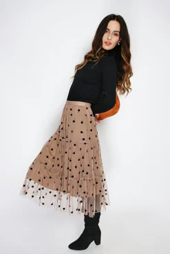 Femme C&Jo Pull en Cachemire & Soie mélangés col montant noir