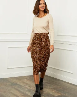 Hot Soft Cashmere Pull en Cachemire mélangé Célia beige