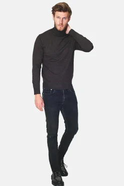 Homme C&Jo Pull en Cachemire mélangé col roulé loup