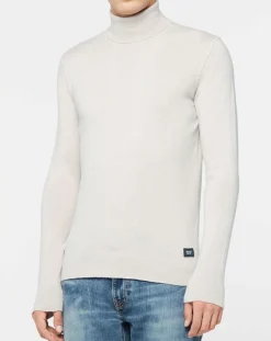 Online Replay Pull en Cachemire mélangé Col Roulé beige