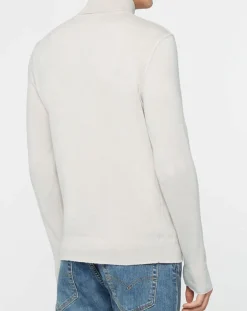 Online Replay Pull en Cachemire mélangé Col Roulé beige