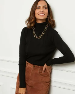 Clearance Soft Cashmere Pull en Cachemire mélangé Ilyana noir