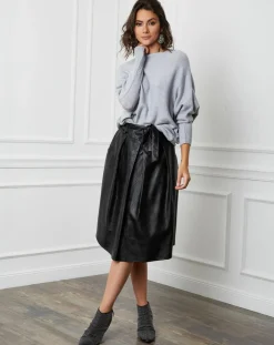 Femme Fleur de cachemire Pull en Cachemire mélangé Lena gris clair