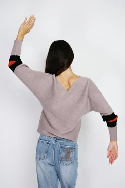 Clearance Assuili Pull en Cachemire mélangé ras du cou désert