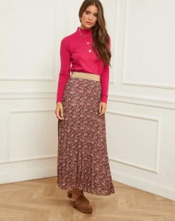 Femme Soft Cashmere Pull en Cachemire mélangé Senda fuchsia