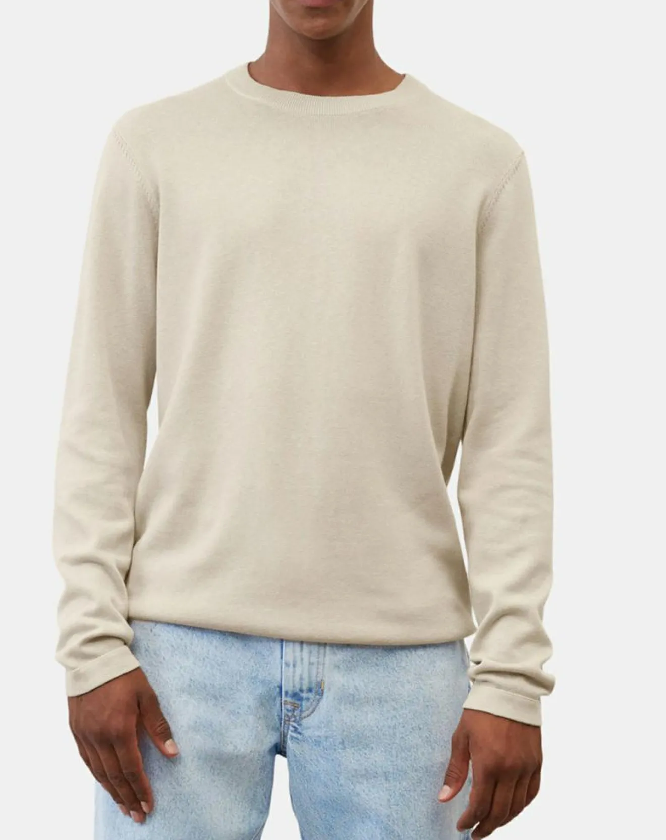 Online Marc O'Polo Pull en Coton & Cachemire écru