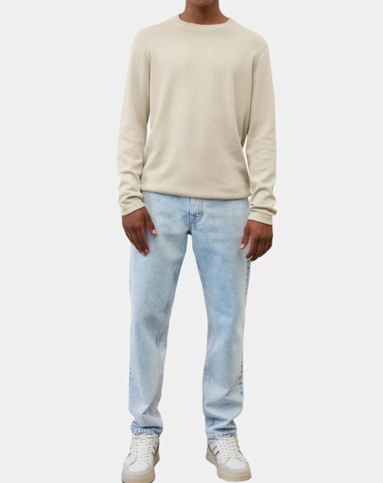 Online Marc O'Polo Pull en Coton & Cachemire écru