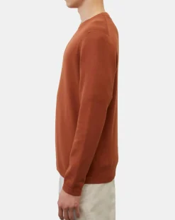 Homme Marc O'Polo Pull en Coton & Cachemire brique