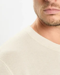 Homme Marc O'Polo Pull en Coton & Soie beige