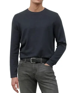 Homme Marc O'Polo Pull en Coton & Soie bleu marine