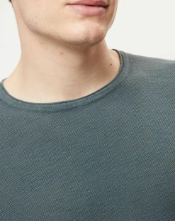 Homme Marc O'Polo Pull en coton piqué kaki