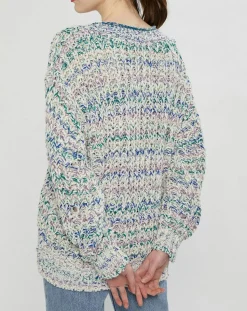 Femme Isabel Marant Pull en grosse maille Allen multicolore