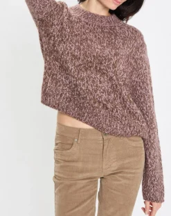 Online Marc O'Polo Pull en Laine & Alpaga mélangés marron