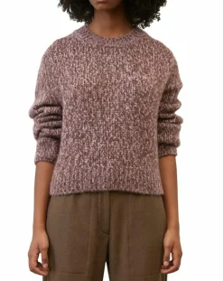 Online Marc O'Polo Pull en Laine & Alpaga mélangés marron