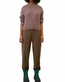 Online Marc O'Polo Pull en Laine & Alpaga mélangés marron