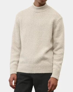 Clearance Marc O'Polo Pull en Laine & Alpaga mélangés Relax écru