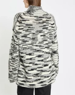 Femme Marc O'Polo Pull en Laine & Alpaga mélangés noir/gris