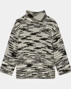 Femme Marc O'Polo Pull en Laine & Alpaga mélangés noir/gris