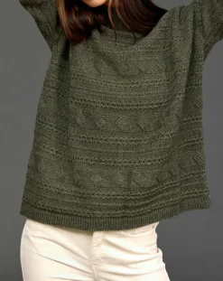 Femme Lauren Vidal Pull en Laine & Cachemire Nox bronze