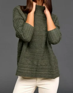 Femme Lauren Vidal Pull en Laine & Cachemire Nox bronze