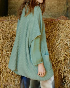 Femme Lauren Vidal Pull en Laine & Cachemire mélangés Naos amande