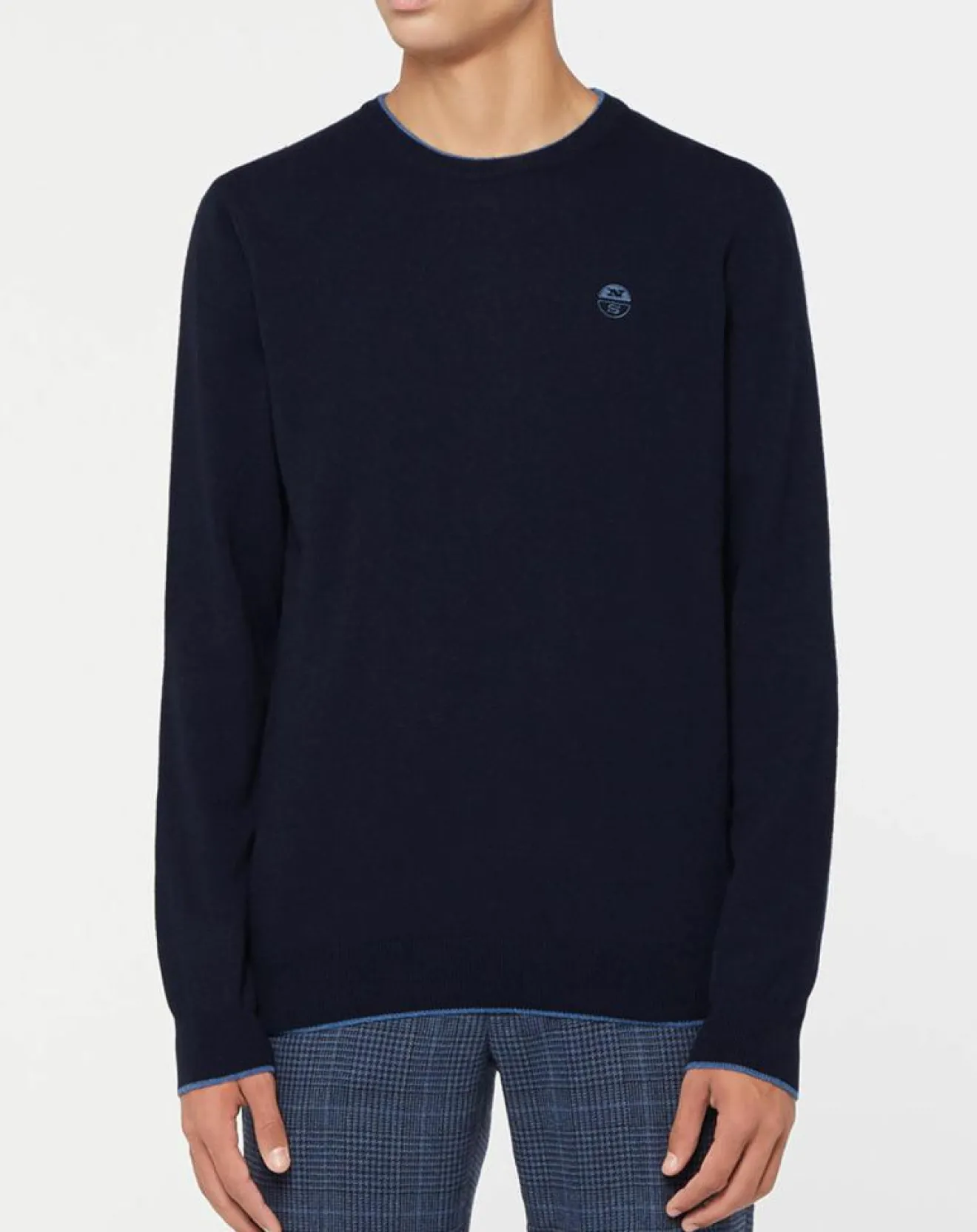 Homme North Sails Pull en Laine & Cachemire mélangés col rond bleu marine
