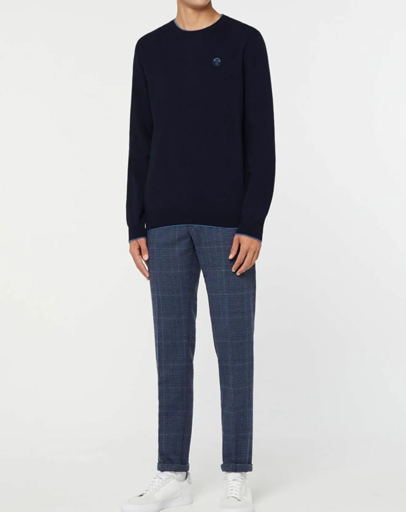 Homme North Sails Pull en Laine & Cachemire mélangés col rond bleu marine