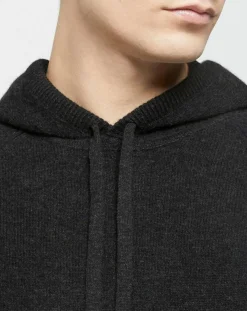 Best Hackett London Pull en Laine & Cachemire Hoodie noir