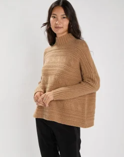 Lauren Vidal Pull en Laine & Cachemire Nox ocre