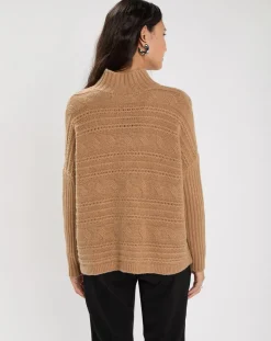 Lauren Vidal Pull en Laine & Cachemire Nox ocre