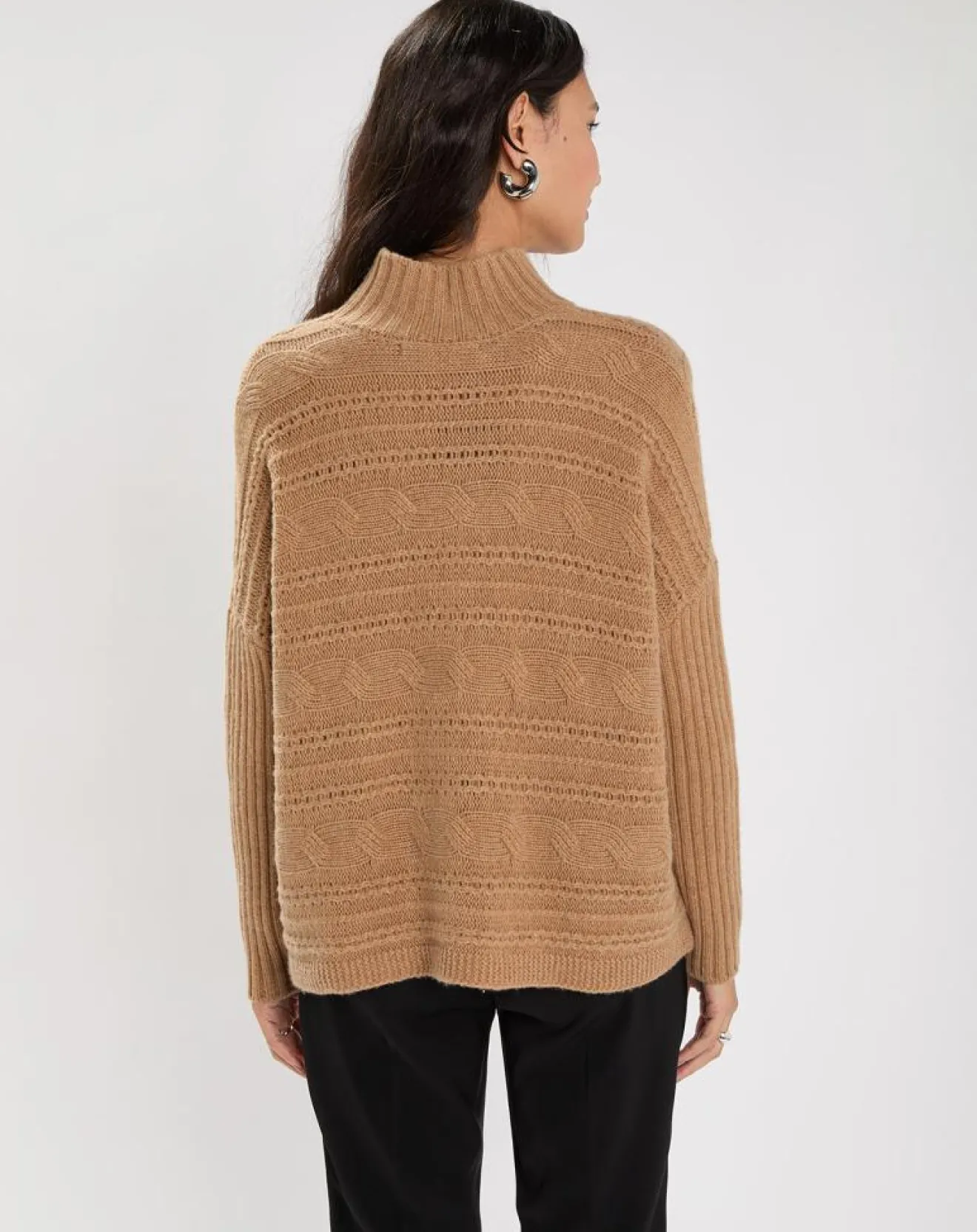 Lauren Vidal Pull en Laine & Cachemire Nox ocre