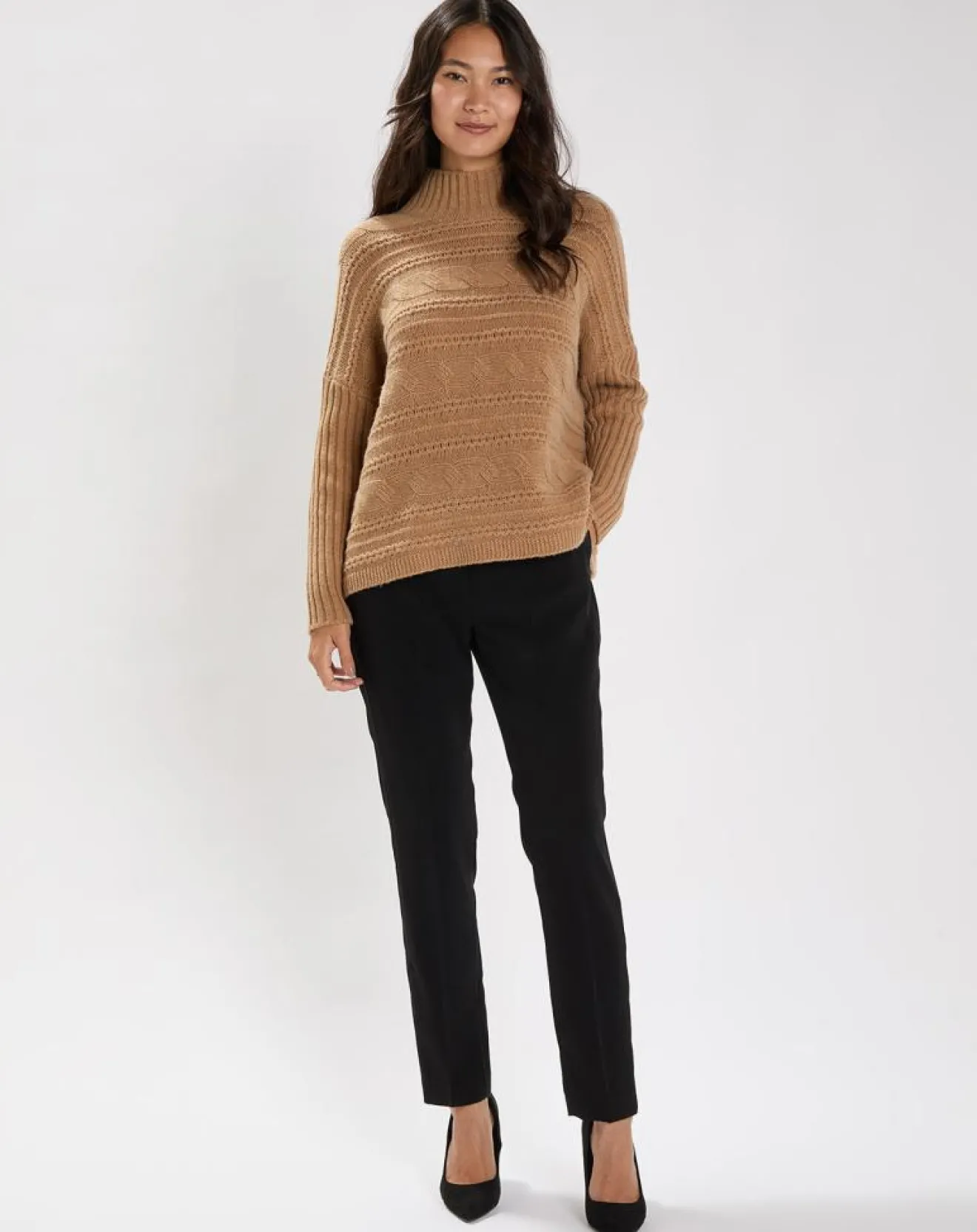 Lauren Vidal Pull en Laine & Cachemire Nox ocre