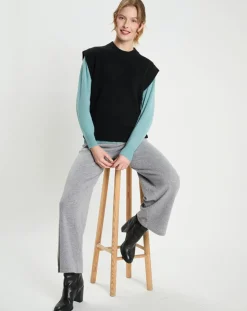 Discount Galeries Lafayette Pull en Laine & Cachemire Solal noir