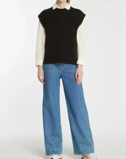 Discount Galeries Lafayette Pull en Laine & Cachemire Solal noir