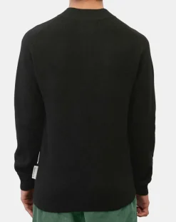 Homme Marc O'Polo Pull en Laine & Coton à boutons noir