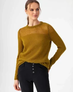 Best Indies Pull en Laine & Mohair mélangés Cleo curry