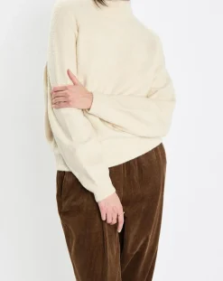 Best Marc O'Polo Pull en Laine bouclée col cheminé écru