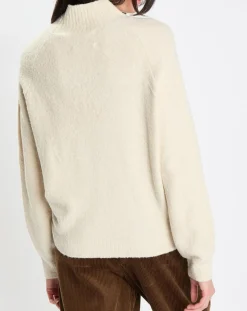 Best Marc O'Polo Pull en Laine bouclée col cheminé écru