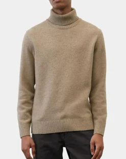 Homme Marc O'Polo Pull en Laine d'Agneau mélangée beige