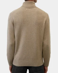 Homme Marc O'Polo Pull en Laine d'Agneau mélangée beige