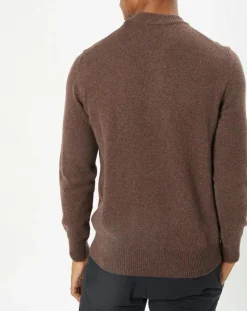 Best Marc O'Polo Pull en Laine d'Agneau mélangée col rond marron