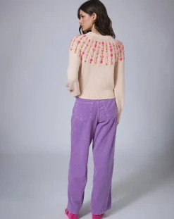 Manoush Pull en Laine mélangée Claudine nude