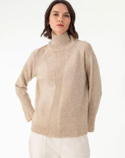 Femme Indies Pull en Laine mélangée Conrad beige