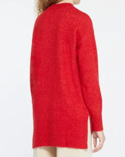 Femme Yerse Pull en Laine mélangée Danae rouge