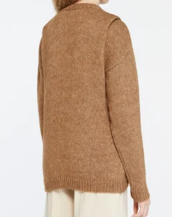 Femme Yerse Pull en Laine mélangée Elion marron