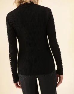 Hot Indies Pull en Laine mélangée Kris noir