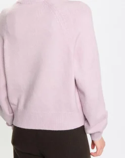 Hot Marc O'Polo Pull en Laine mélangée manches raglans violet clair